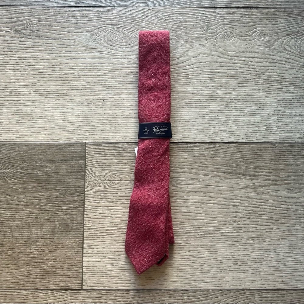 Original Penguin Men's Burgundy Tie